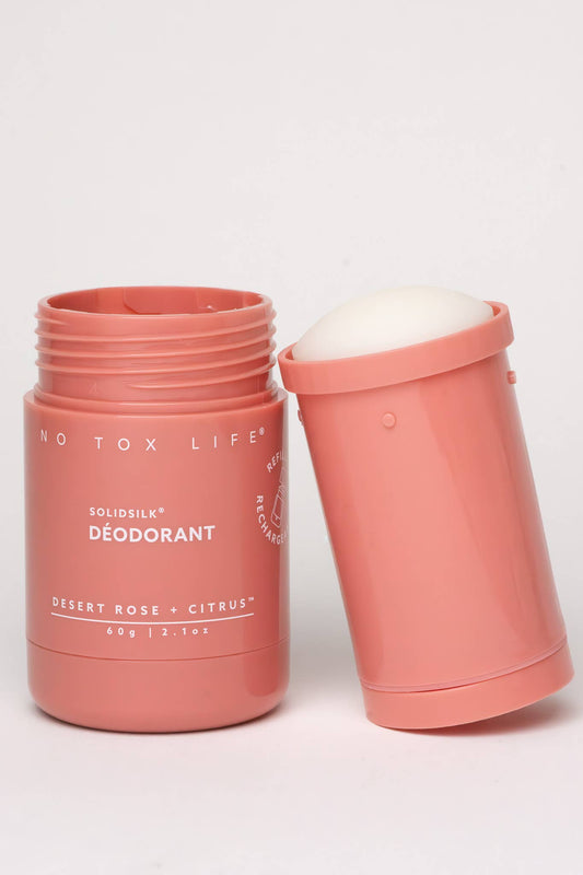 Solidsilk® Deodorant (Desert Rose & Citrus) Refillable Tube - No Tox Life