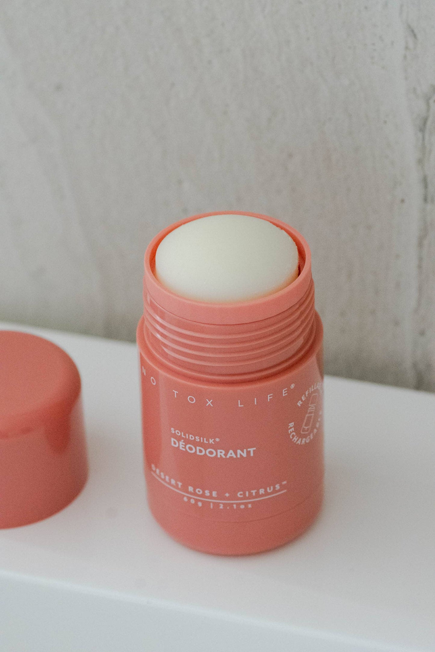 Solidsilk® Deodorant (Desert Rose & Citrus) Refillable Tube - No Tox Life